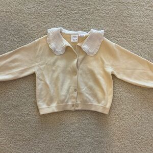 Zara Cream Yellow and White Baby Cardigan